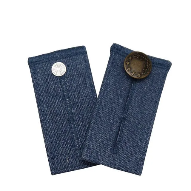 4-Piece: Jeans Elastic Waistband Button Extender Belt