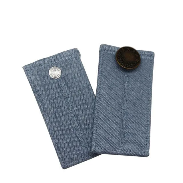 4-Piece: Jeans Elastic Waistband Button Extender Belt