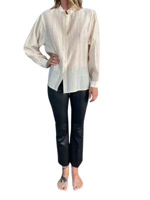 Anaak Klara Tuxedo Blouse Creme