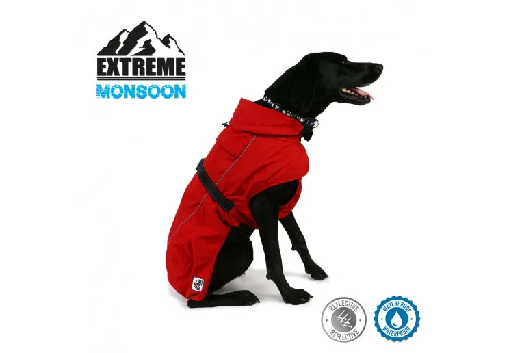 Ancol - Extreme Monsoon Dog Coat - Red - 50cm