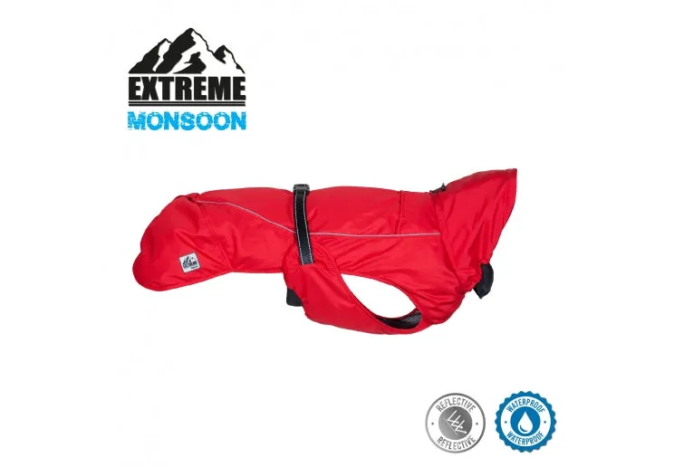 Ancol - Extreme Monsoon Dog Coat - Red - 50cm