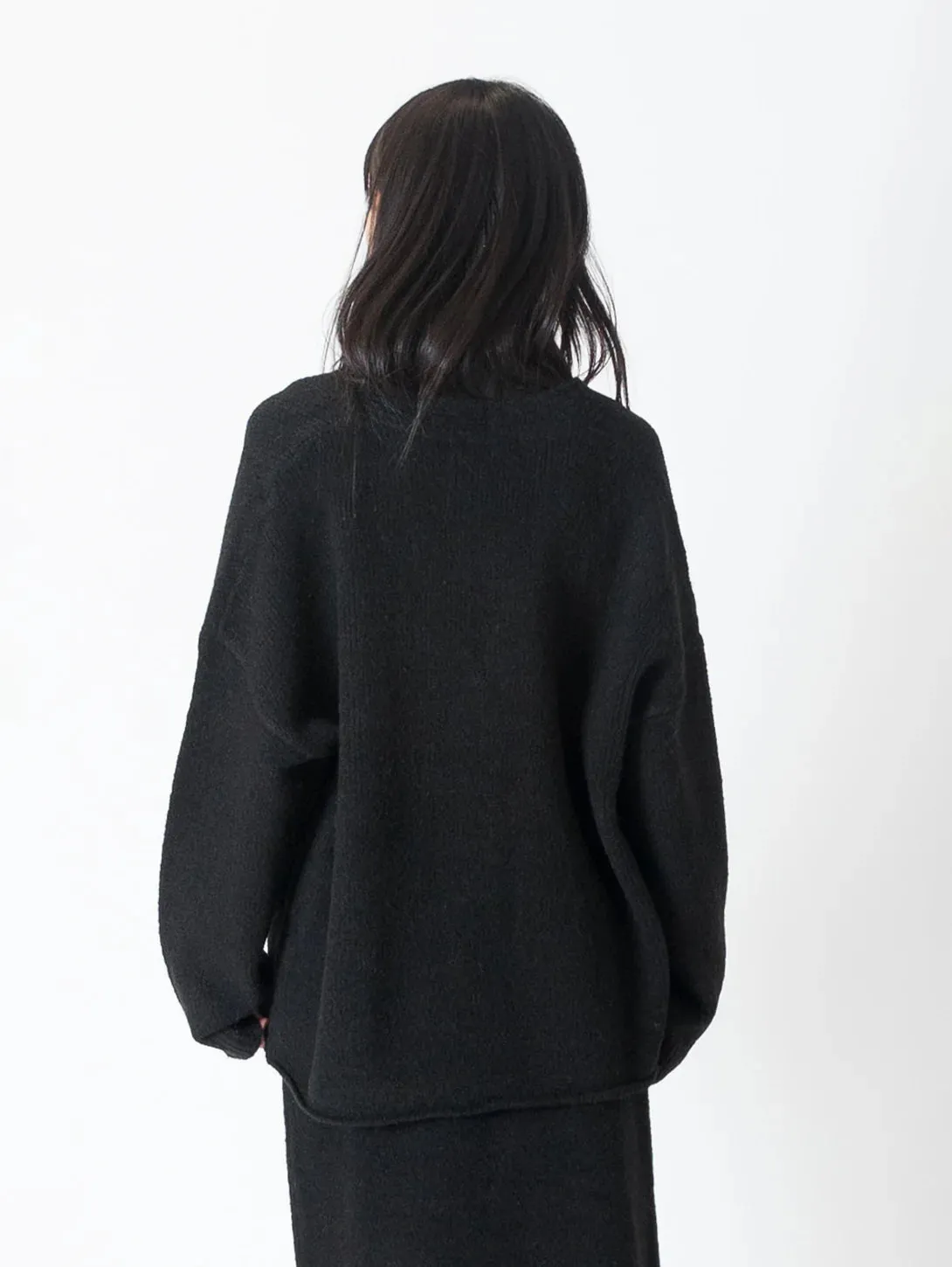 ASHER ECO OVERSIZED CARDIGAN | BLACK