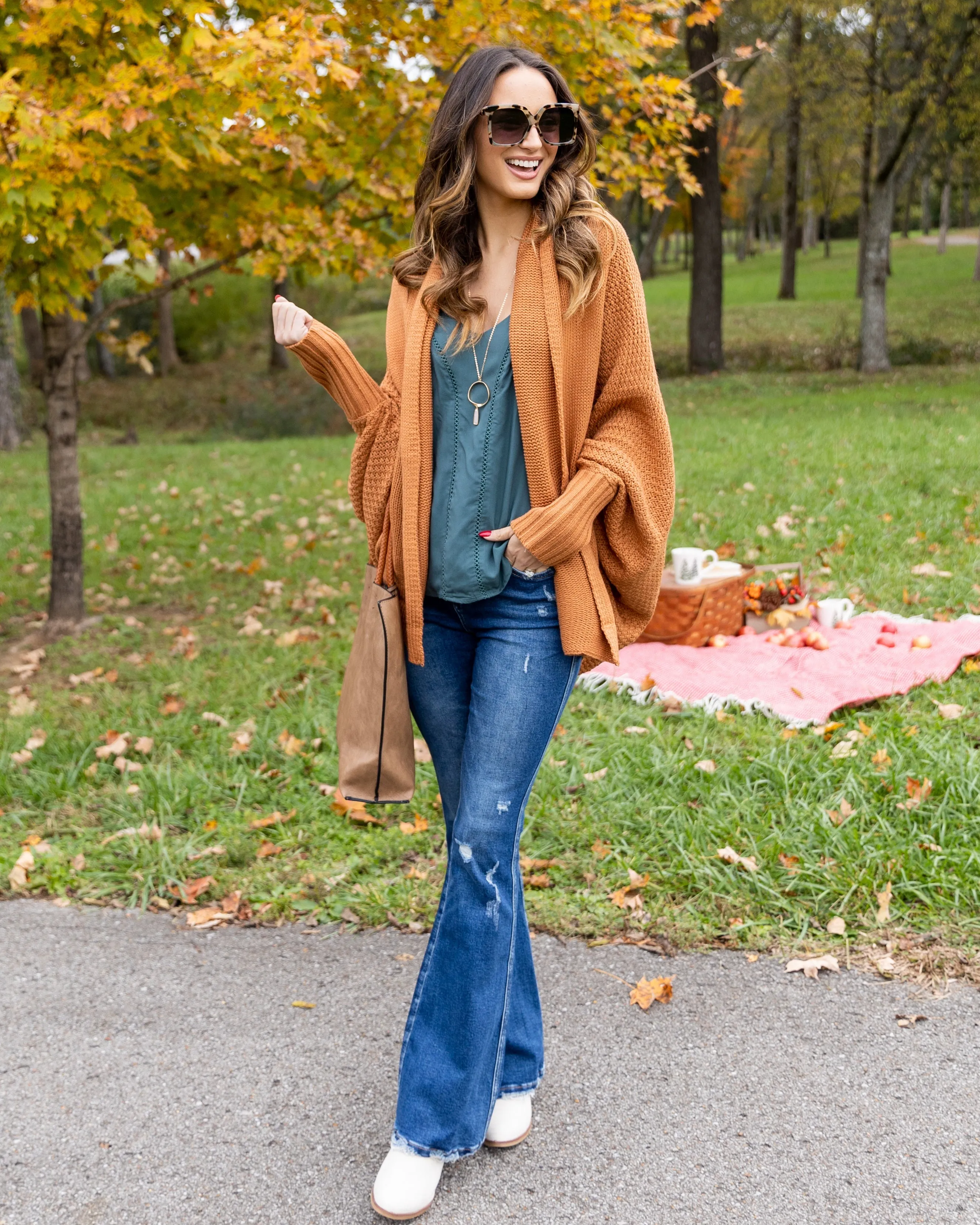 Aspen Cocoon Cardigan - Camel