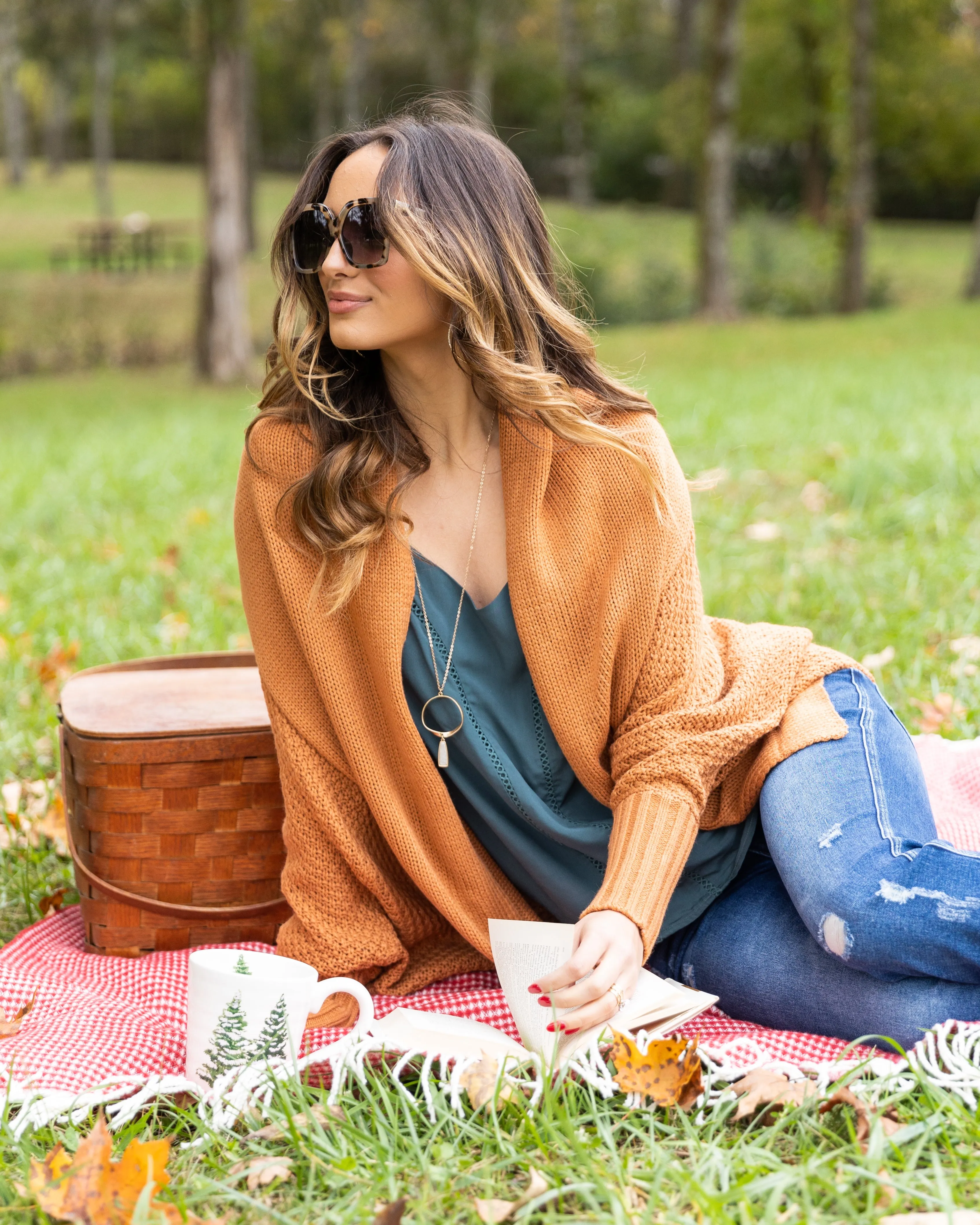 Aspen Cocoon Cardigan - Camel