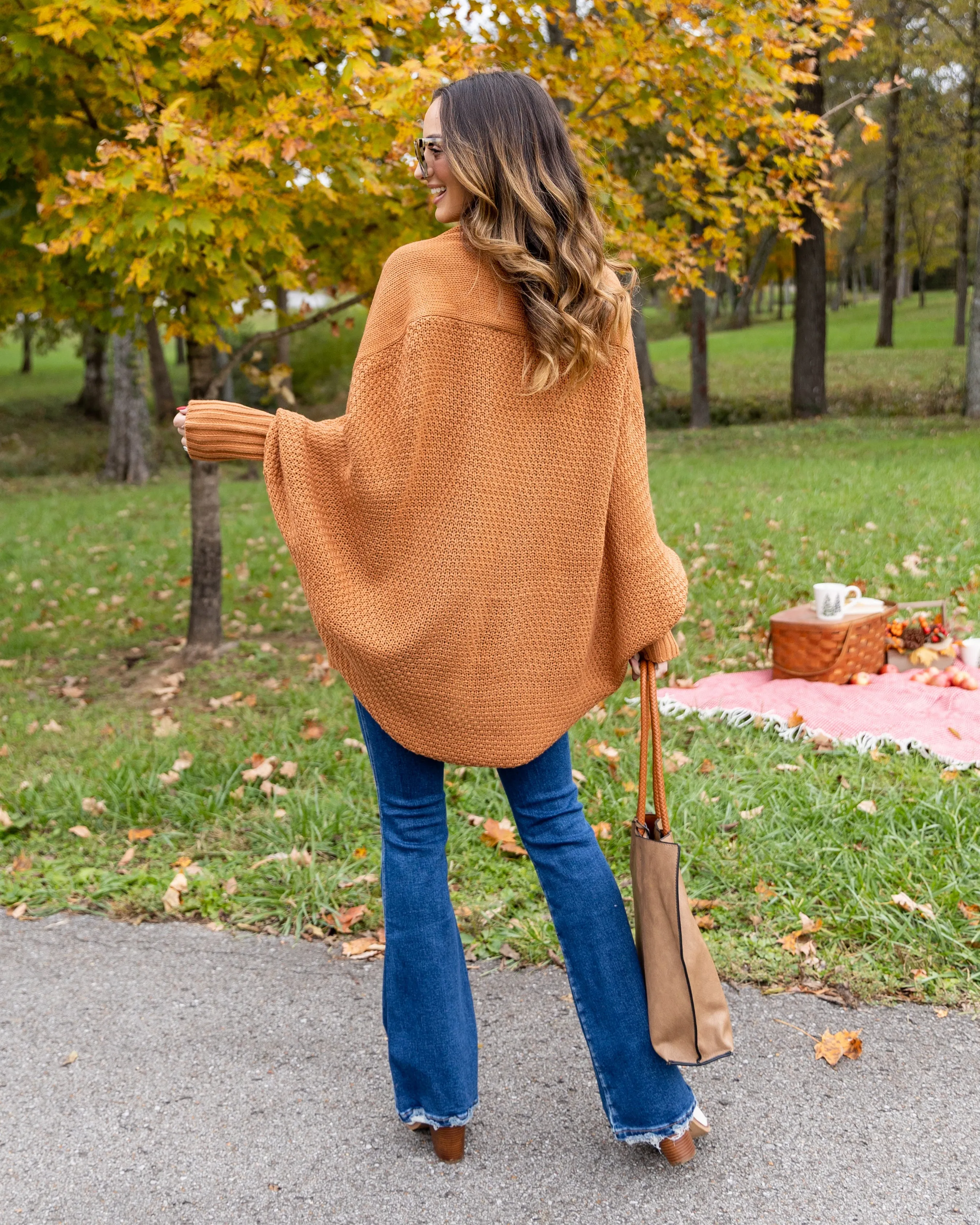 Aspen Cocoon Cardigan - Camel