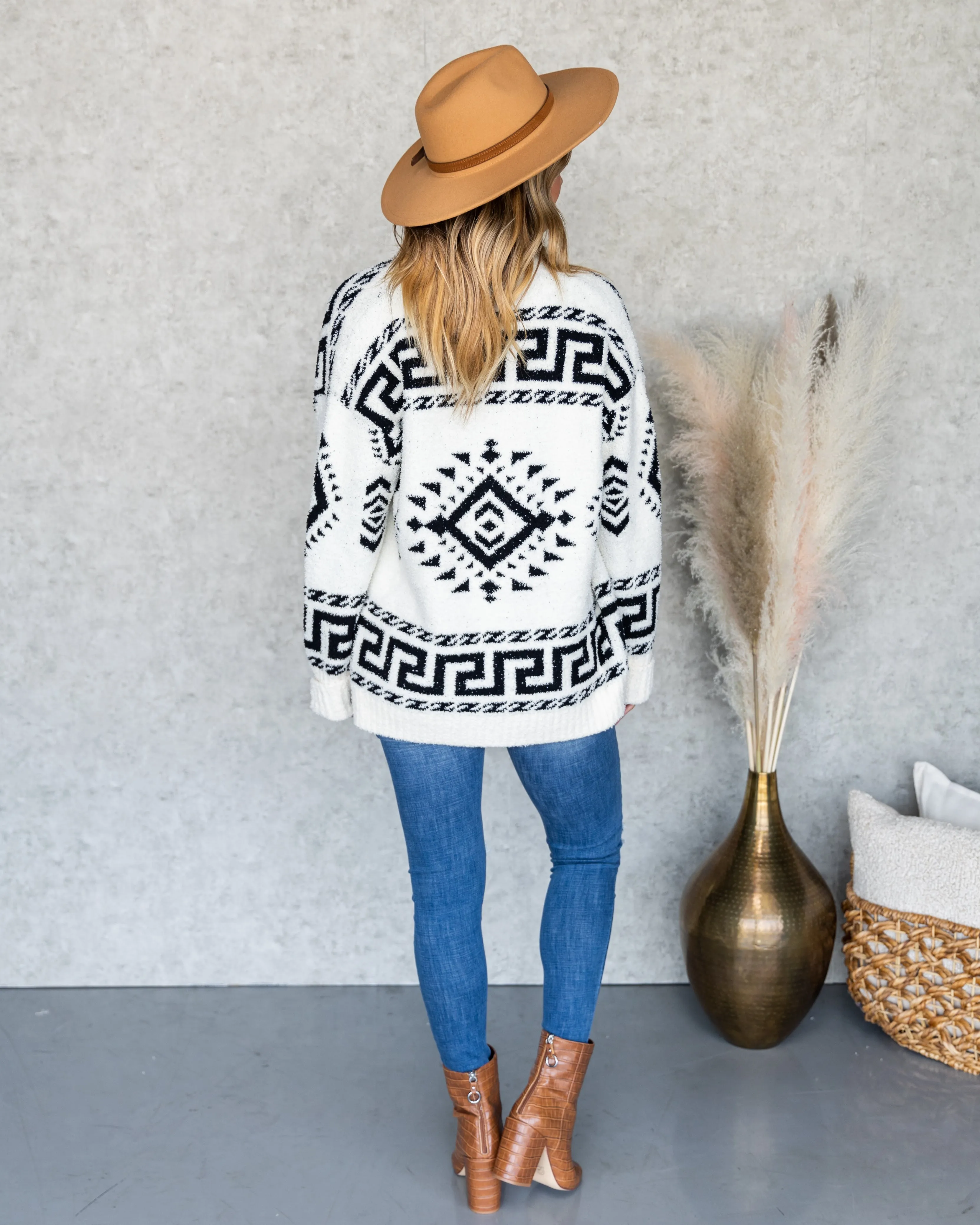 Aurora Aztec Print Cardigan