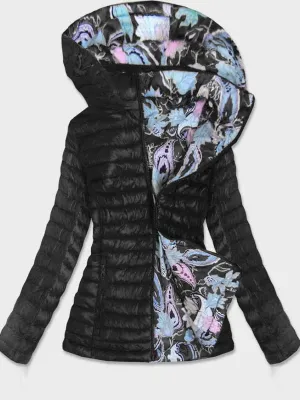 Autumn and Winter Print Hooded Coat Warm Jacket