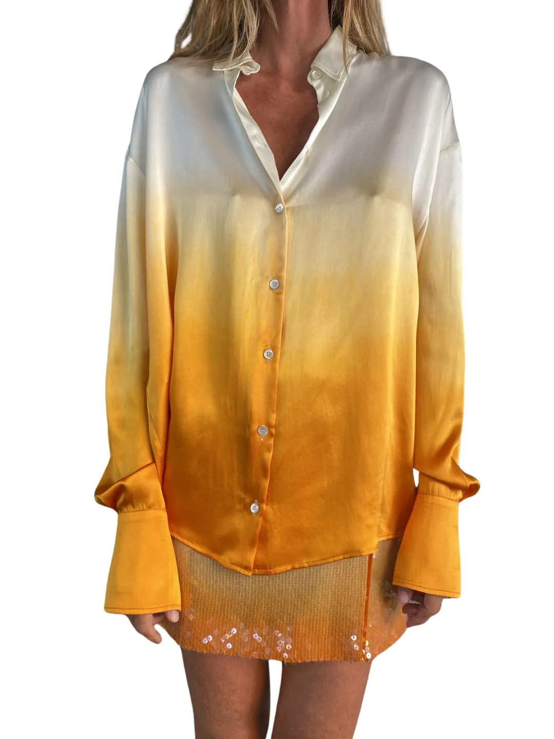 Balestra Shirt Gradient White/Orange