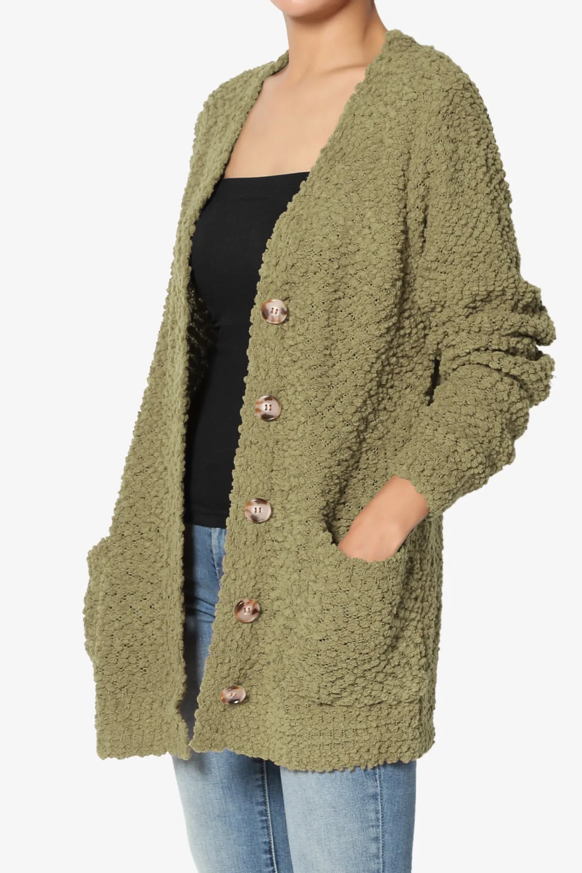 Barry Button Teddy Knit Sweater Cardigan MORE COLORS