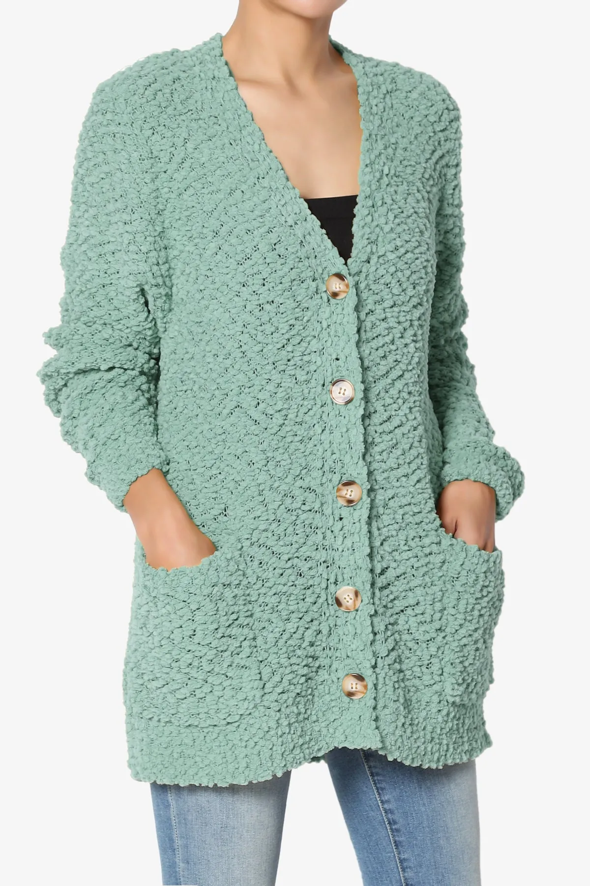 Barry Button Teddy Knit Sweater Cardigan MORE COLORS