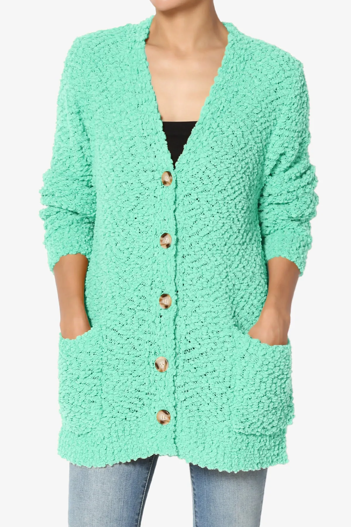 Barry Button Teddy Knit Sweater Cardigan MORE COLORS