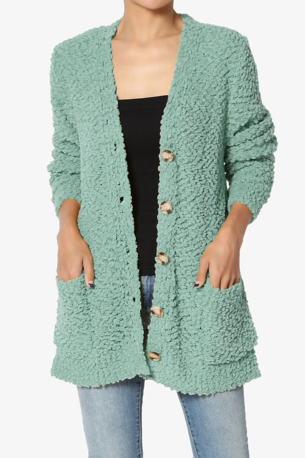 Barry Button Teddy Knit Sweater Cardigan MORE COLORS