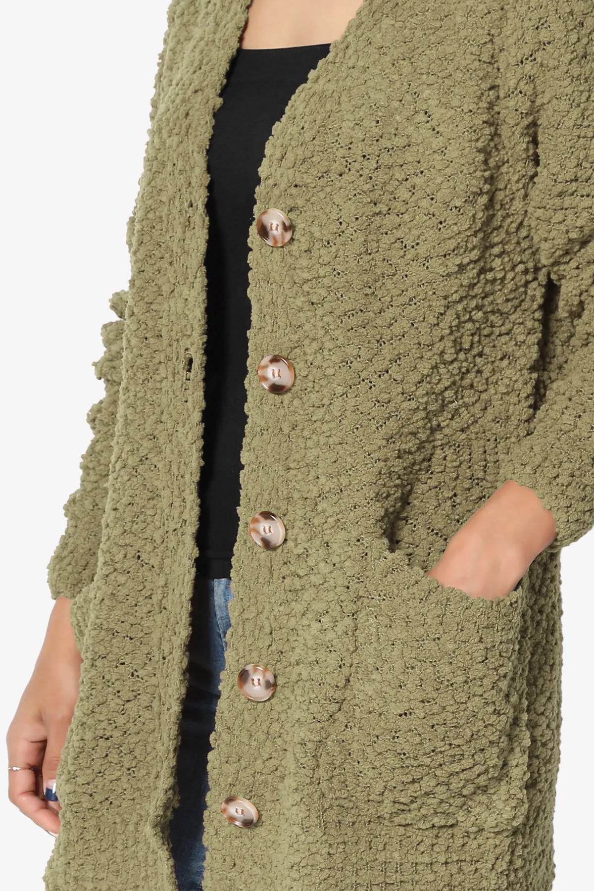 Barry Button Teddy Knit Sweater Cardigan MORE COLORS