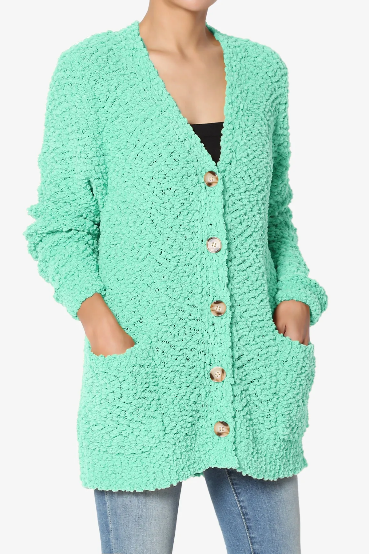 Barry Button Teddy Knit Sweater Cardigan MORE COLORS