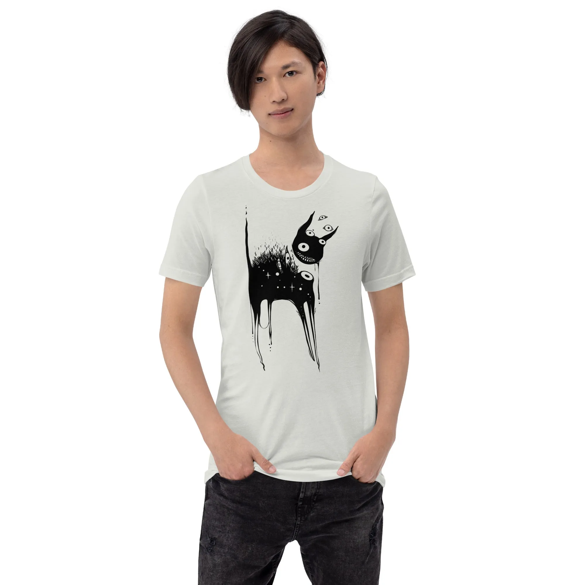 Black Cat Creature, Unisex T-Shirt