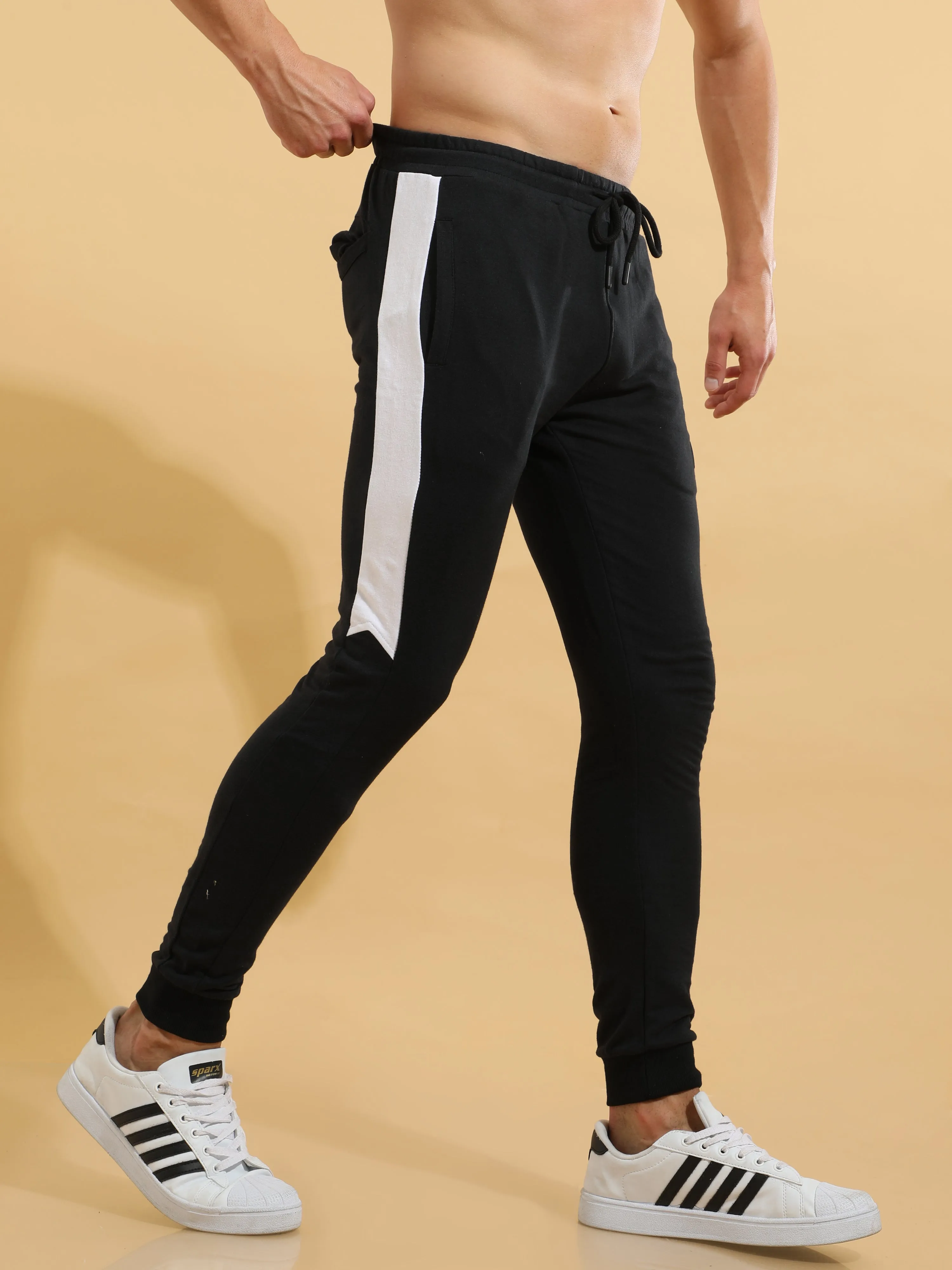 Black Cotton Joggers