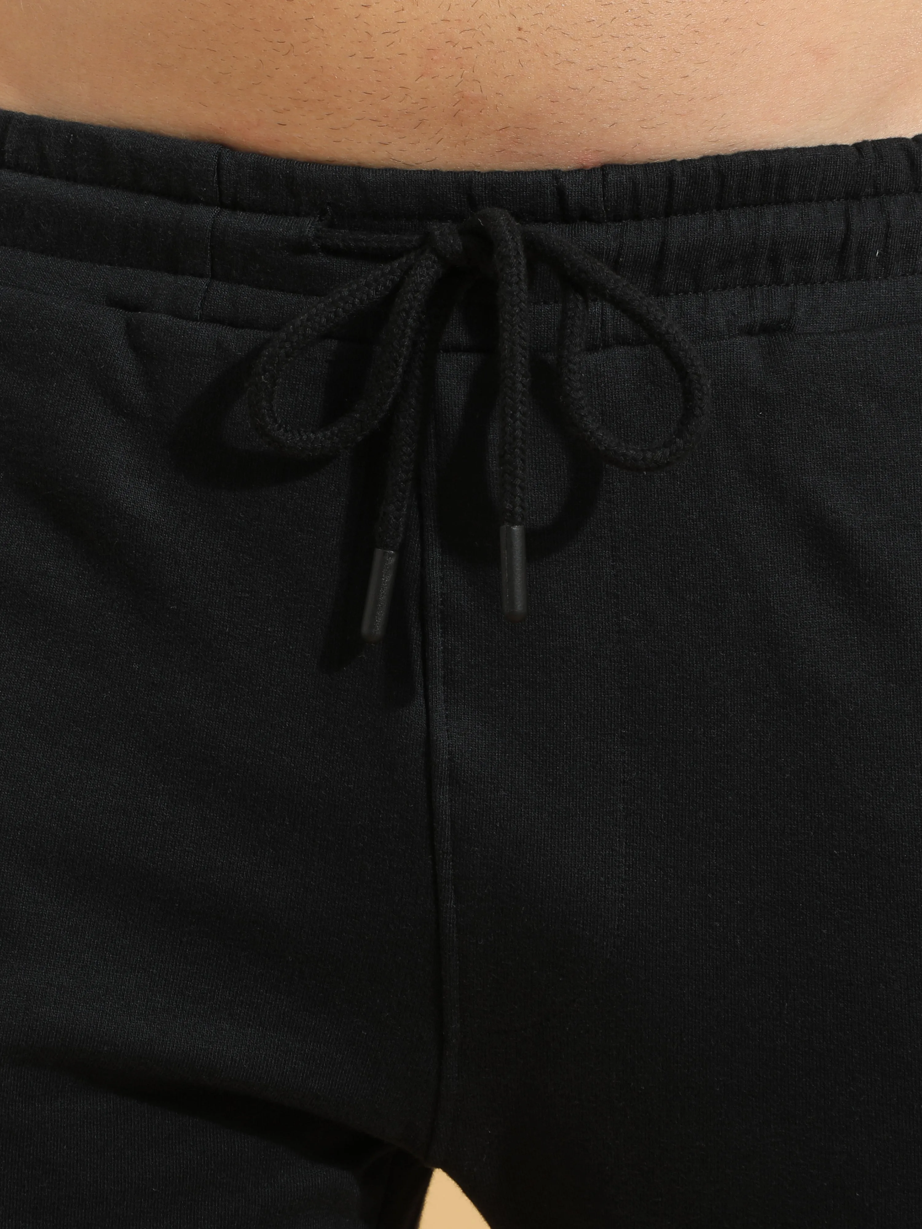 Black Cotton Joggers