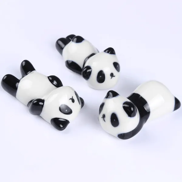 Born Pretty - Brush Pen Rack Ceramic Stand Holder Cute Panda Random Pattern #38590