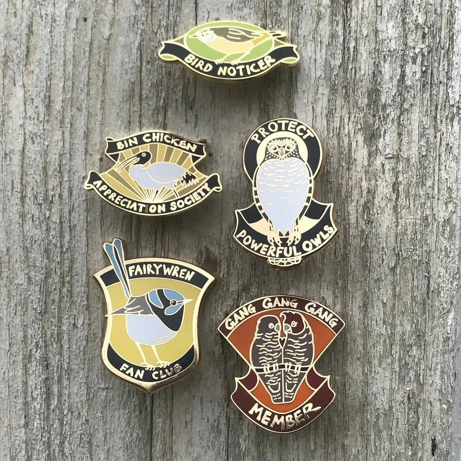 Bridget Farmer Bird Message Pins