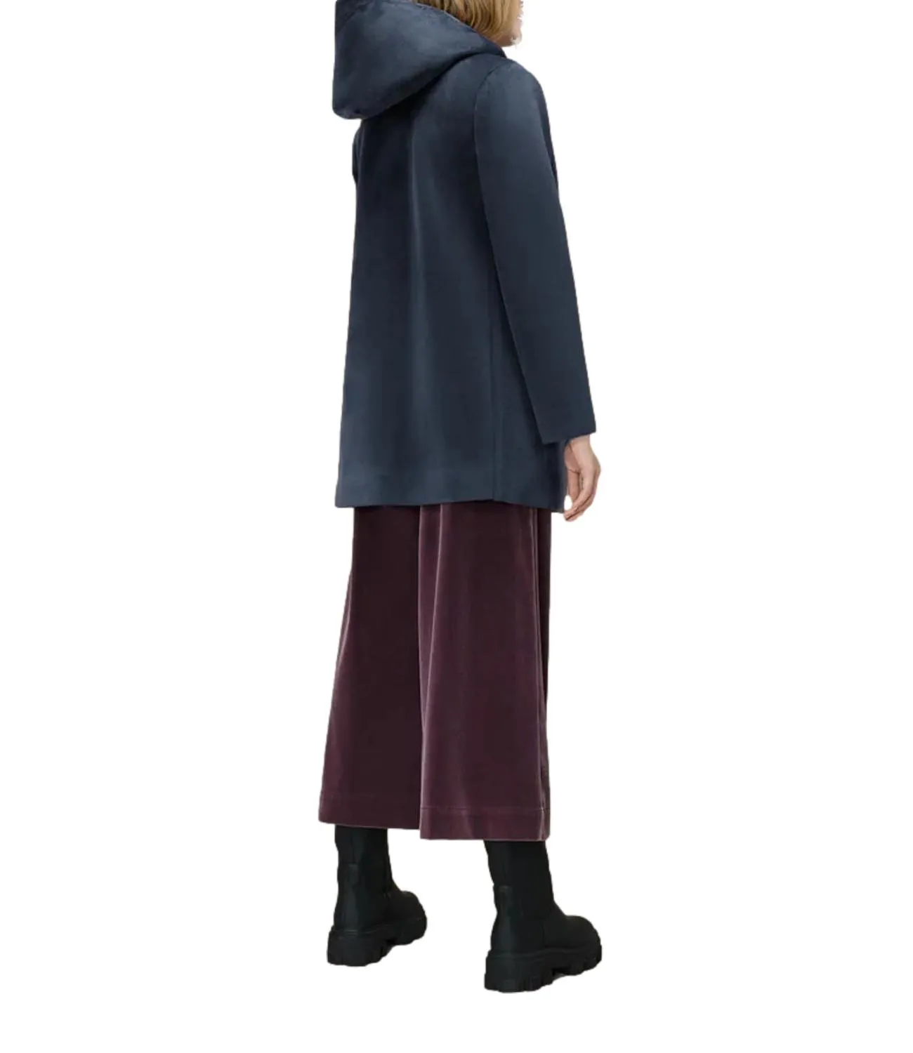 Cappotto blue velvet neo parka wom