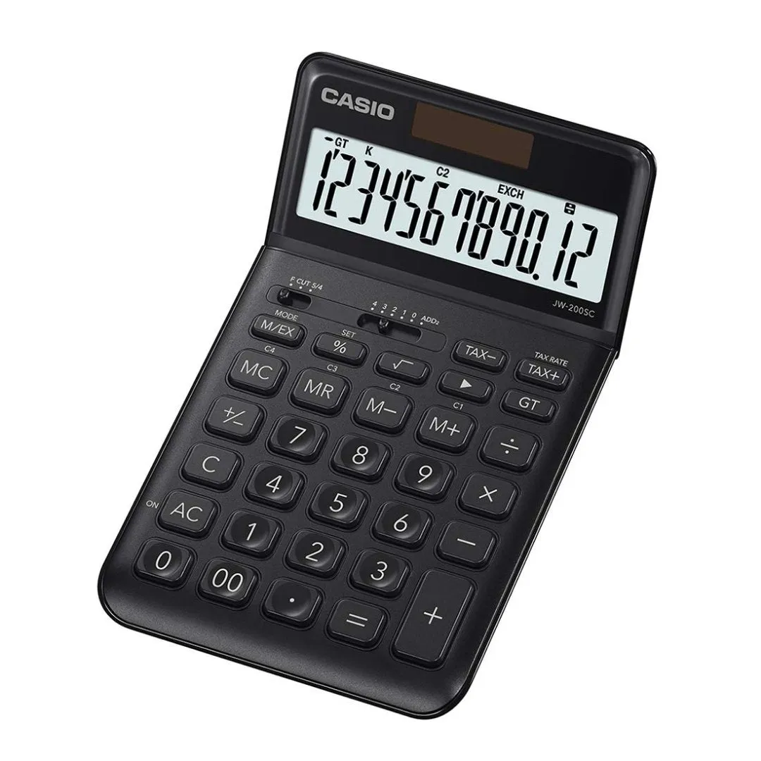 Casio Premium Elegant Black Calculator