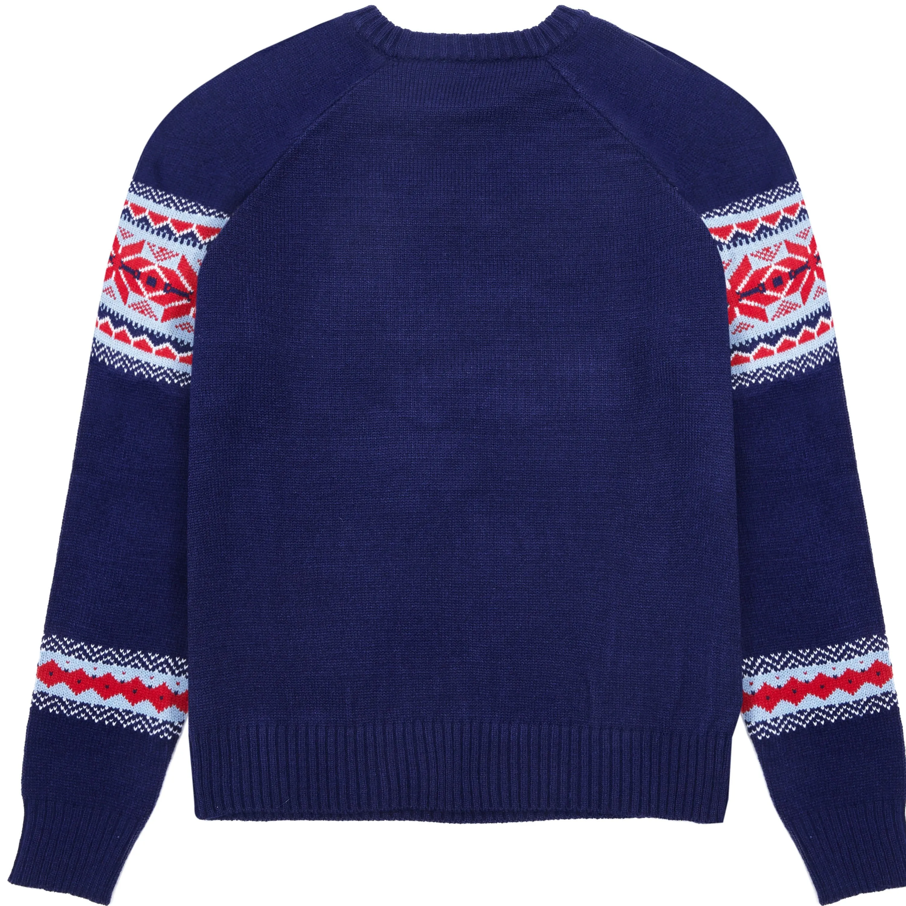 Chic Secret Fair Isle Navy Blue Sweater