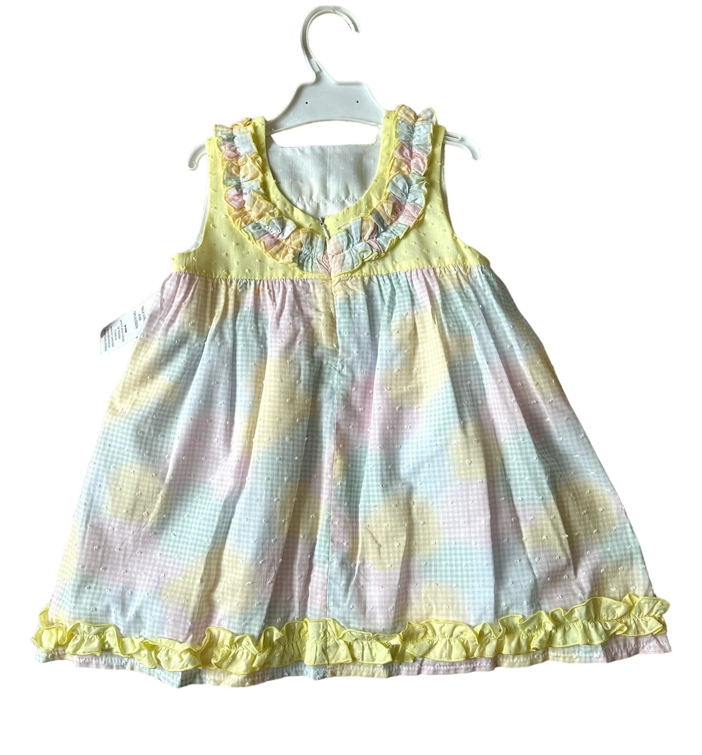 CLEARANCE SALE - Lor Miral SS24 - Girls Pastel Dream Multi Colour Summer Dress