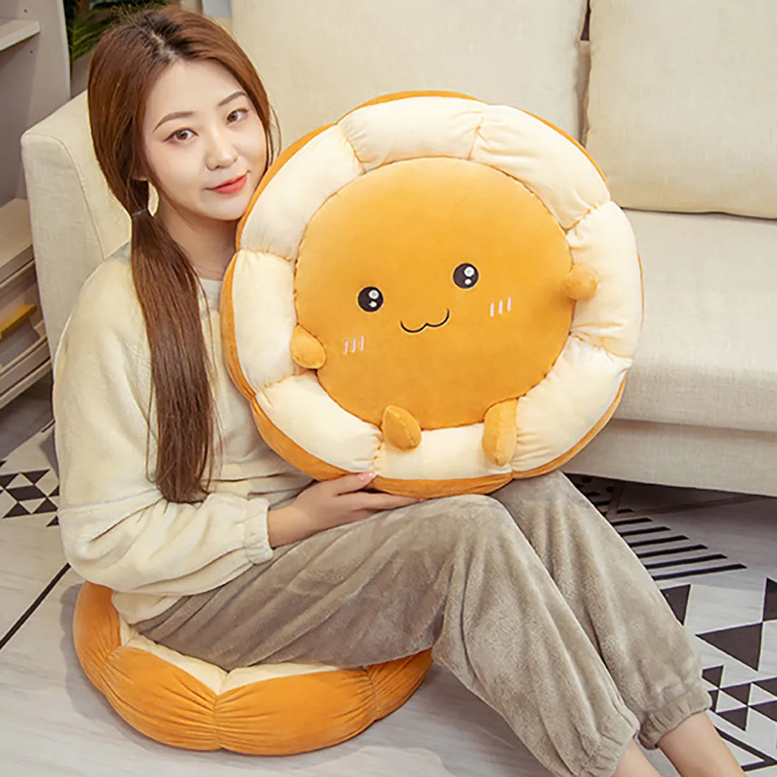 Cute Toast Cushion