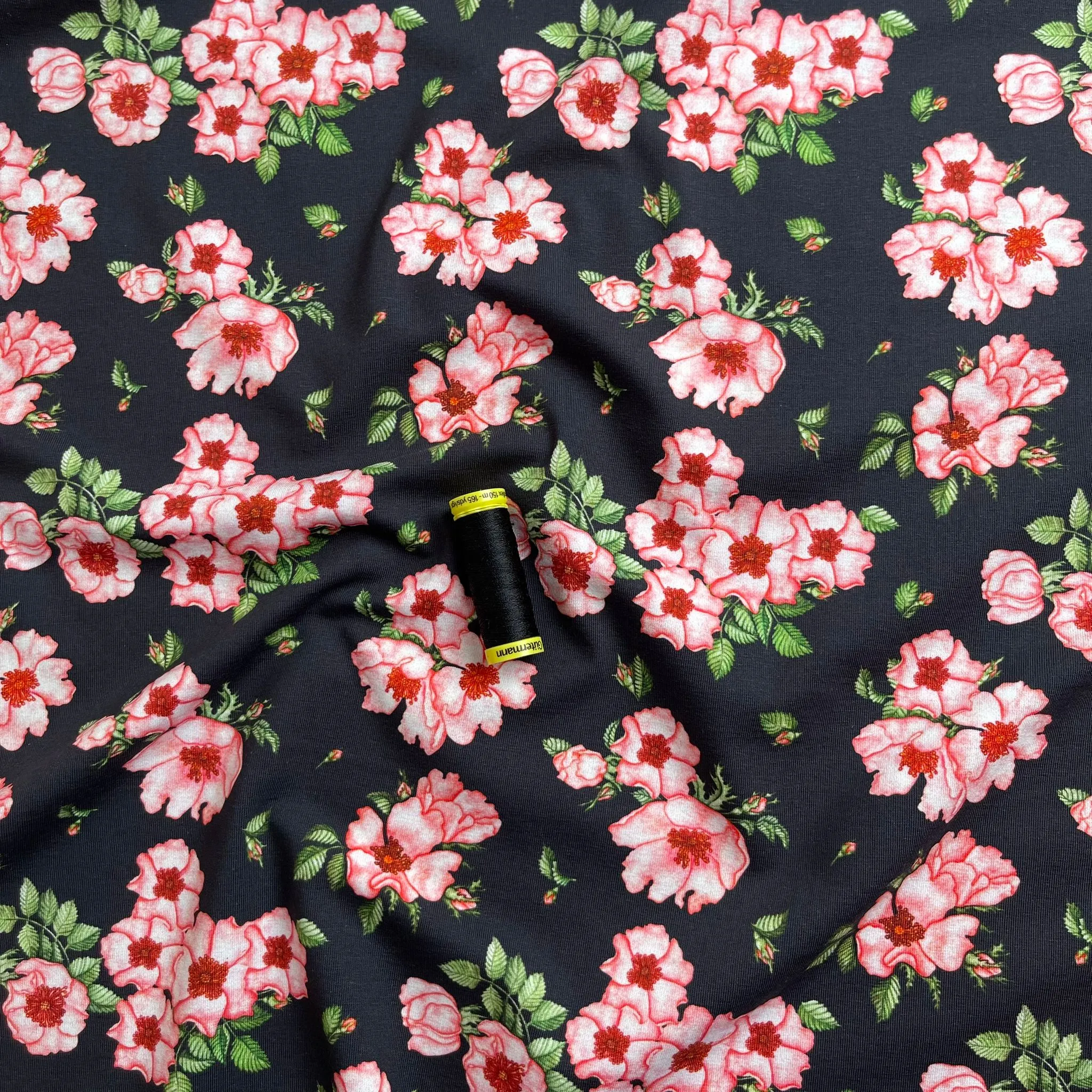 Danish Design - Pink Anemone Cotton Jersey Fabric