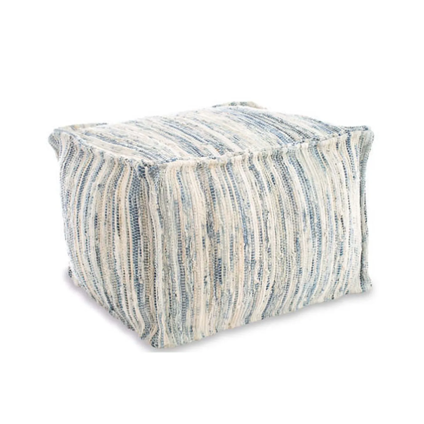 Denim Rag Pouf- Dash & Albert