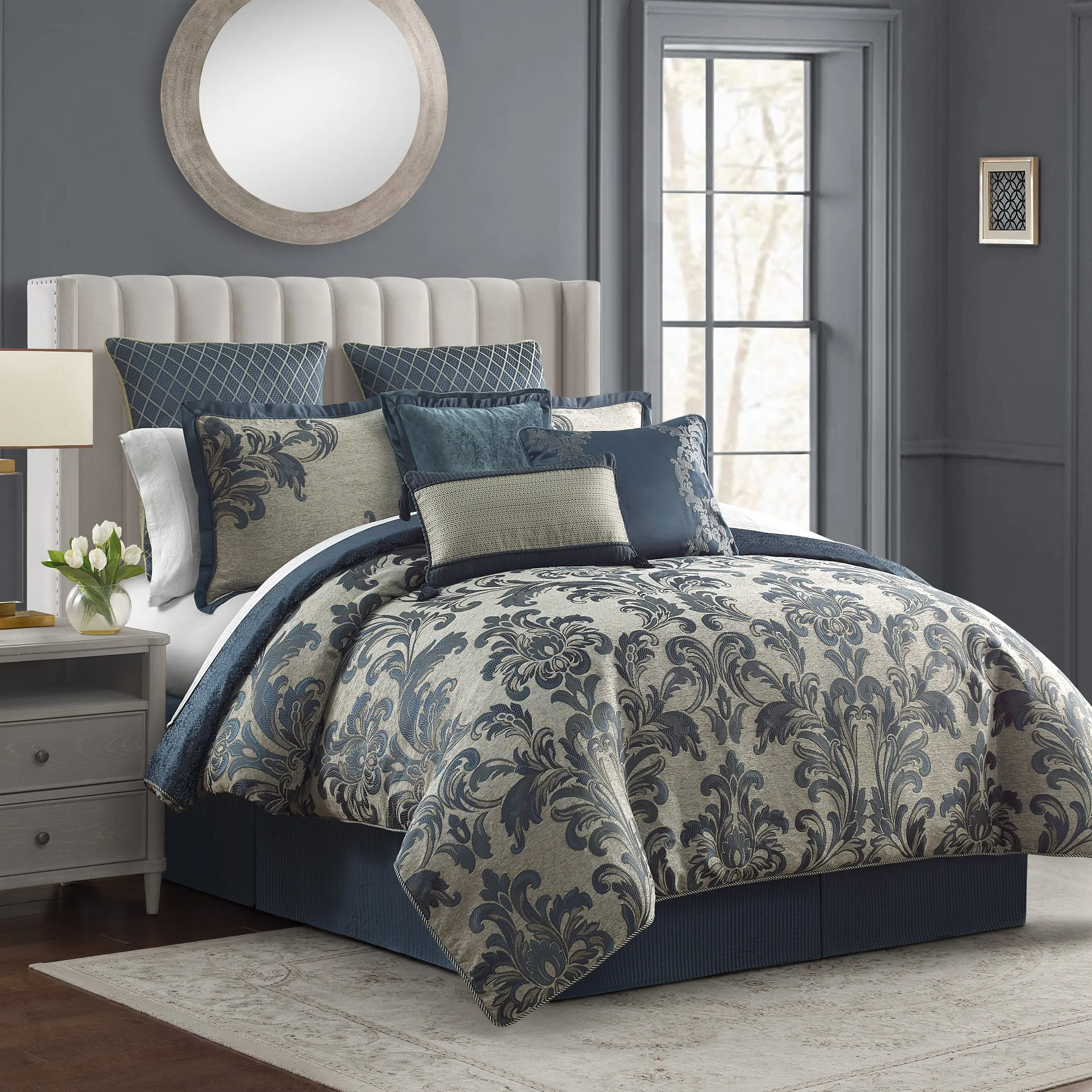 Everett Teal 6PC Comforter Set