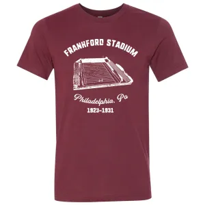 Frankford Stadium T Shirt | Frankford Stadium Heather Cardinal T Shirt