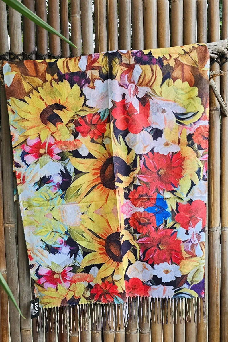 Frida Kahlo Cashmere Frida in Sunflowers