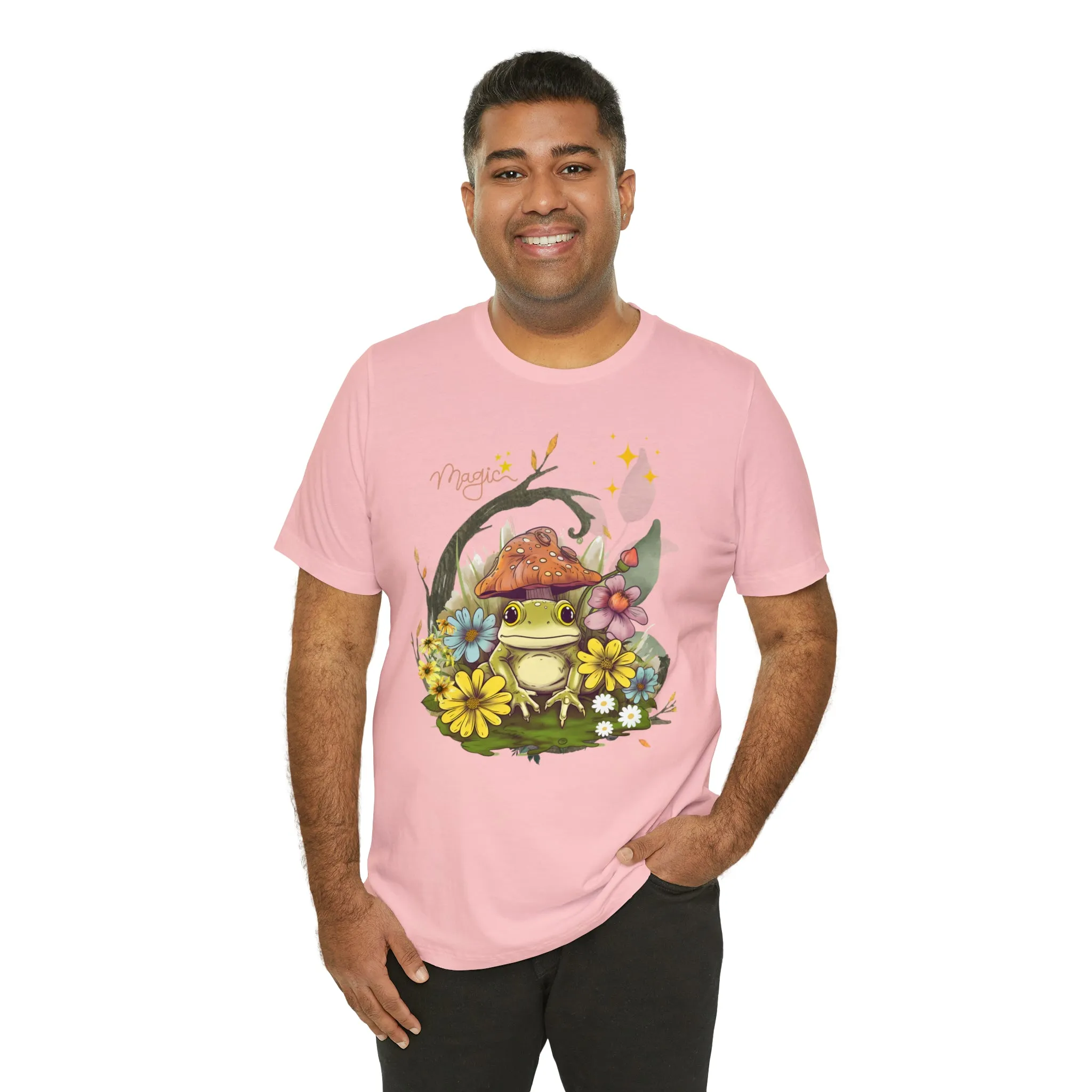 Frog magic kawaii cute Unisex Jersey Short Sleeve Tee