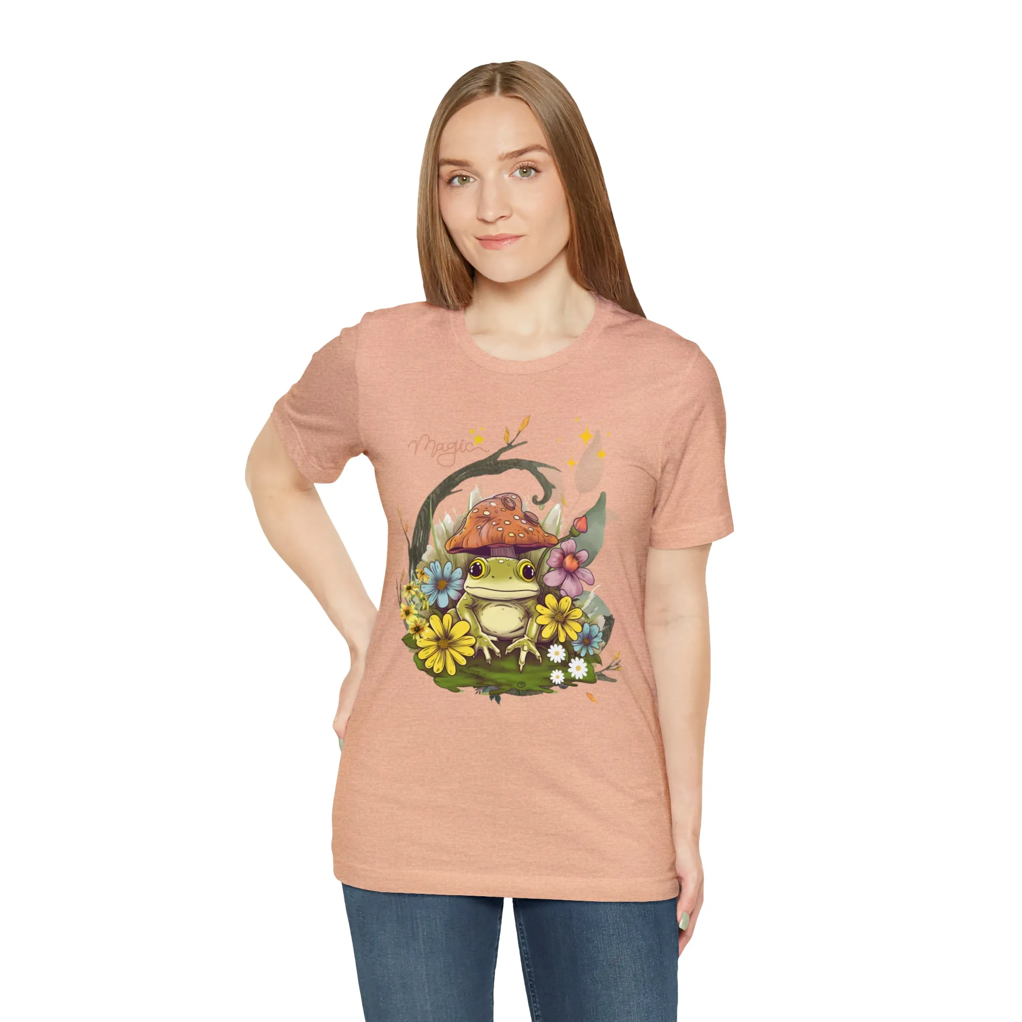 Frog magic kawaii cute Unisex Jersey Short Sleeve Tee