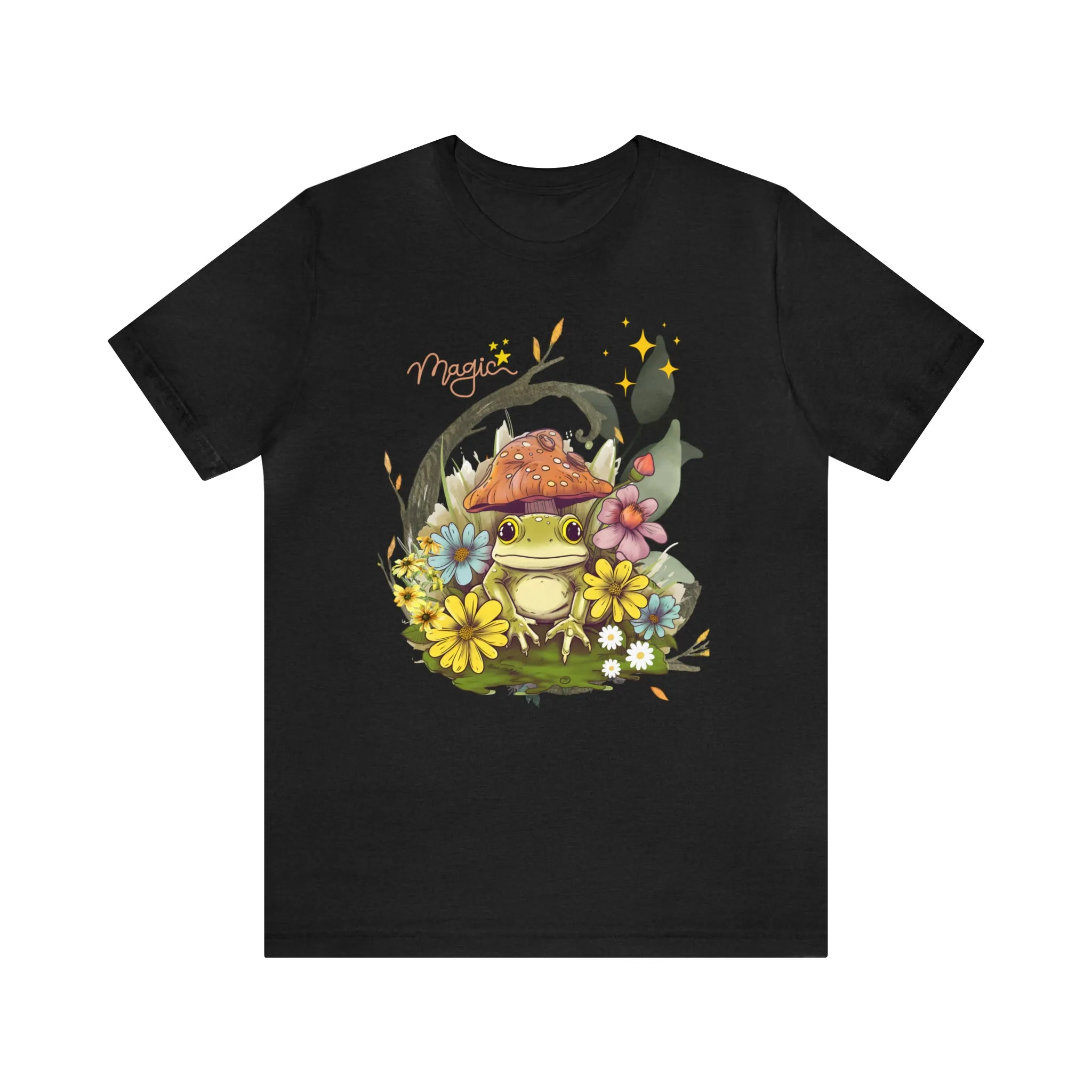 Frog magic kawaii cute Unisex Jersey Short Sleeve Tee