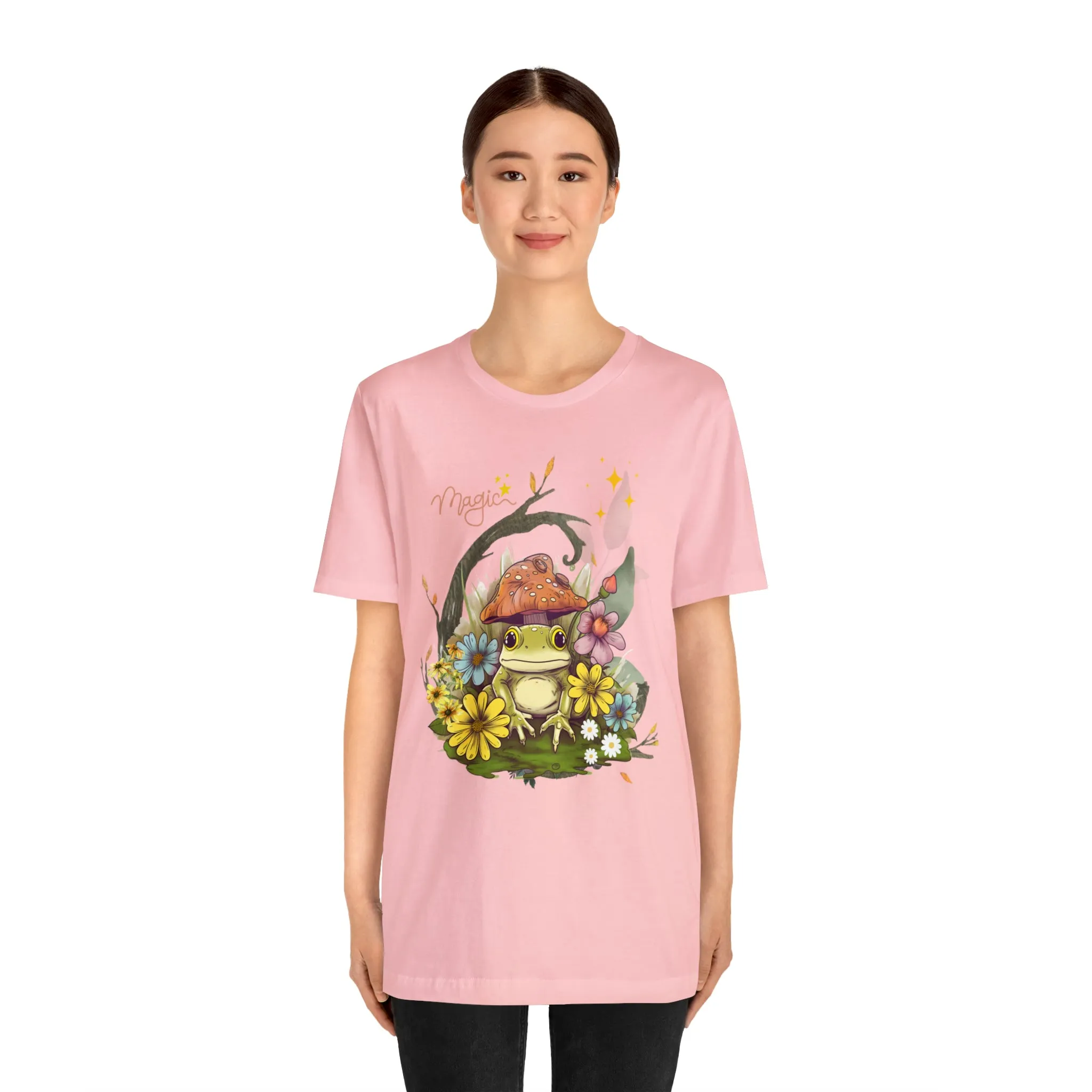 Frog magic kawaii cute Unisex Jersey Short Sleeve Tee