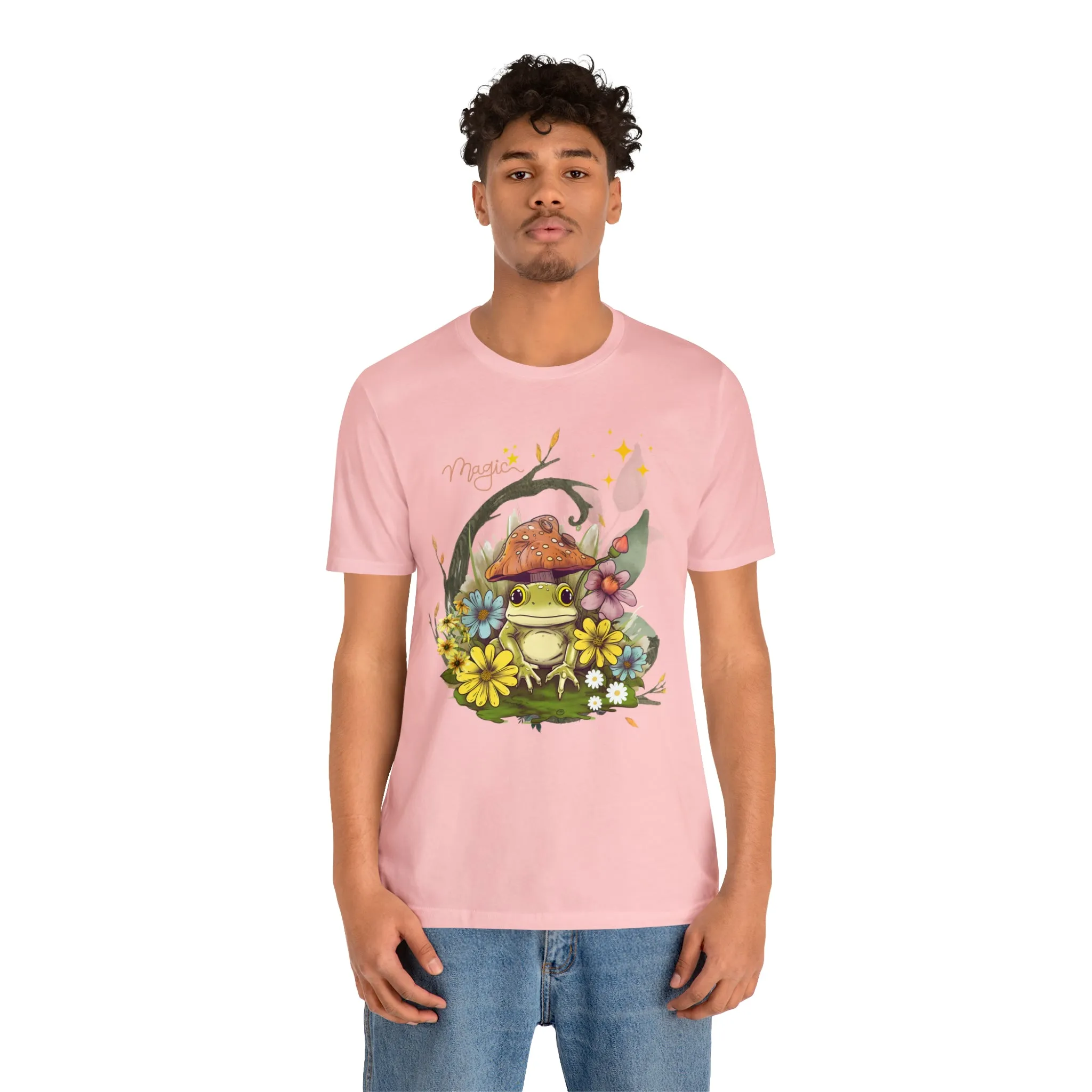 Frog magic kawaii cute Unisex Jersey Short Sleeve Tee