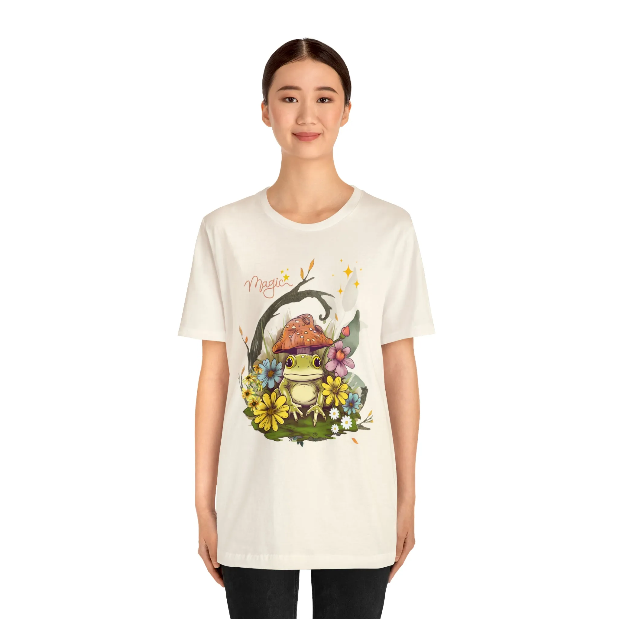 Frog magic kawaii cute Unisex Jersey Short Sleeve Tee