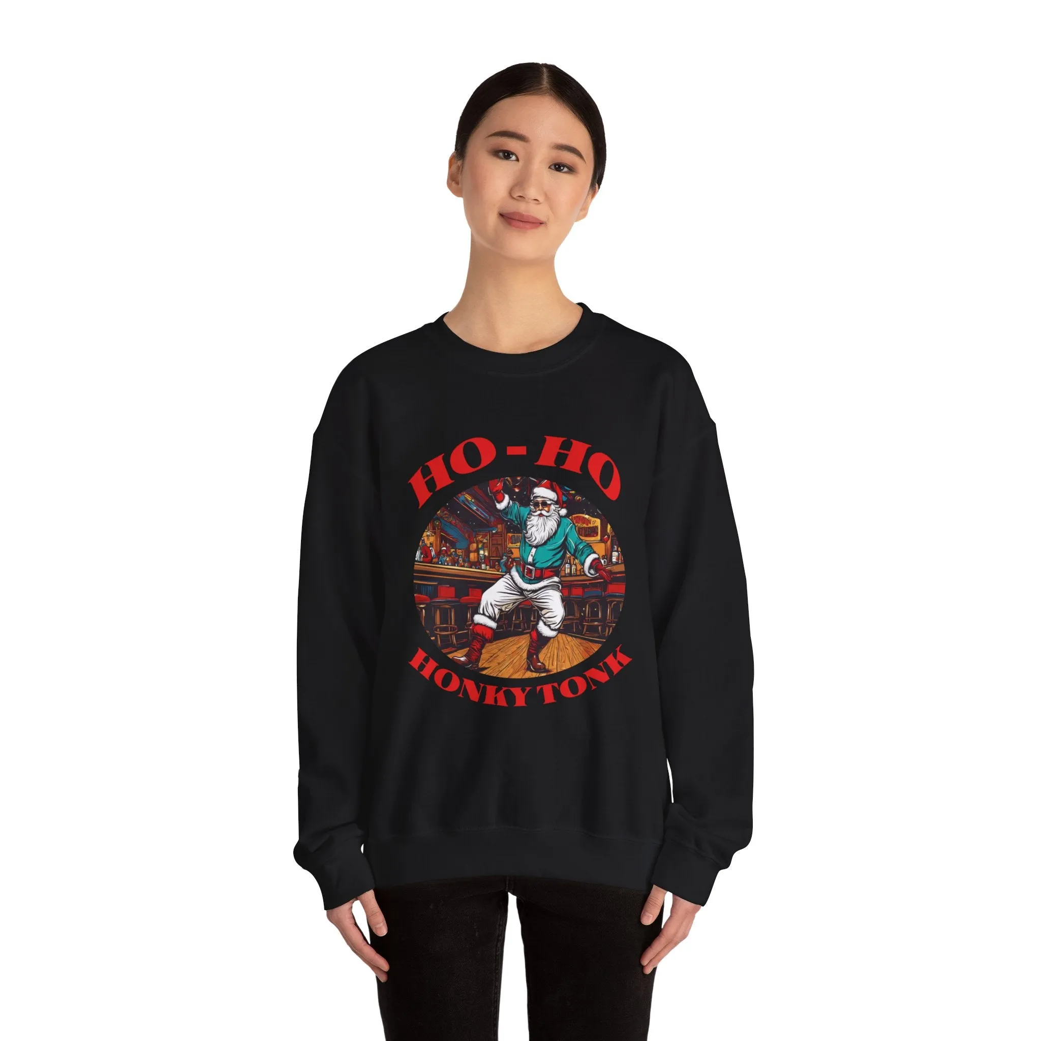 Ho-Ho Honky Tonk Sweatshirt, Country Sweater, Christmas Sweater, Country Music Sweater