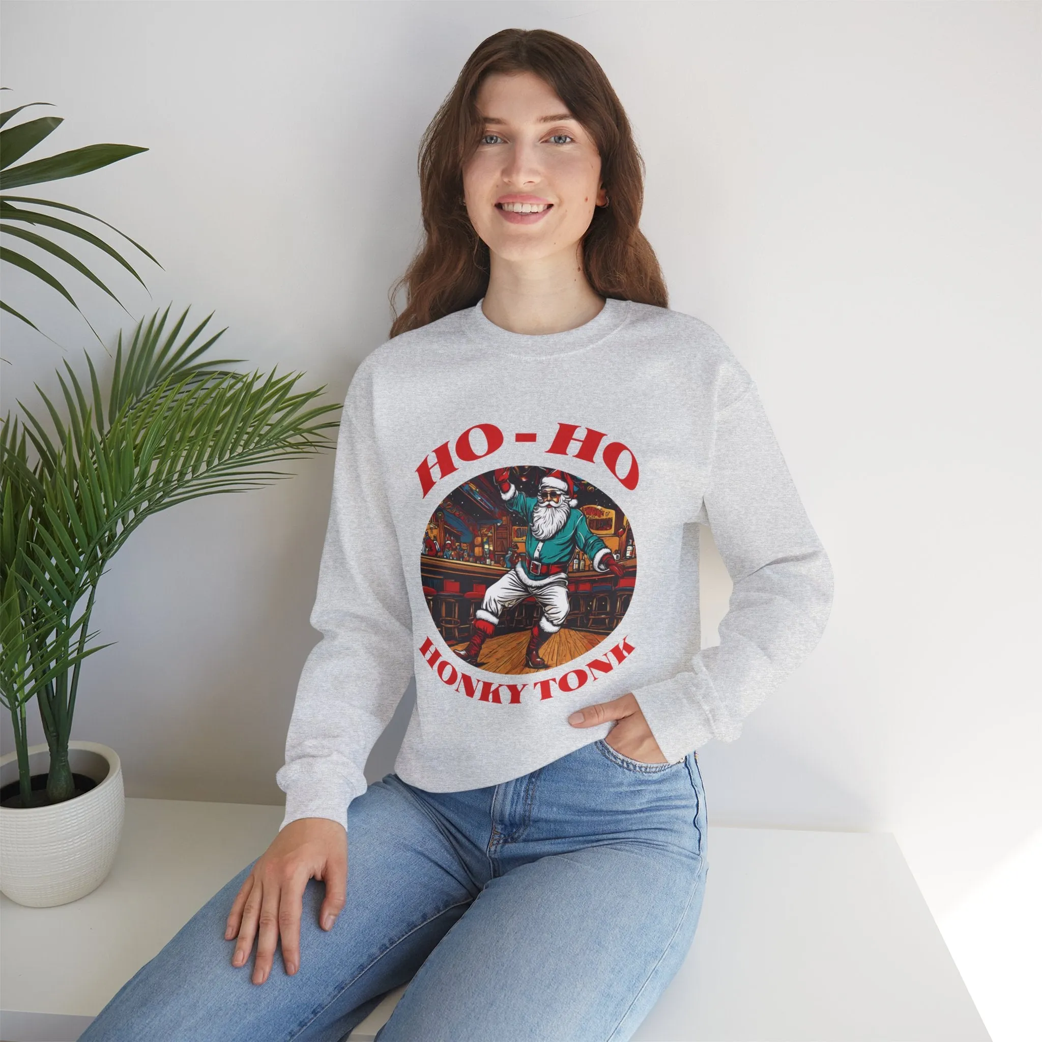 Ho-Ho Honky Tonk Sweatshirt, Country Sweater, Christmas Sweater, Country Music Sweater