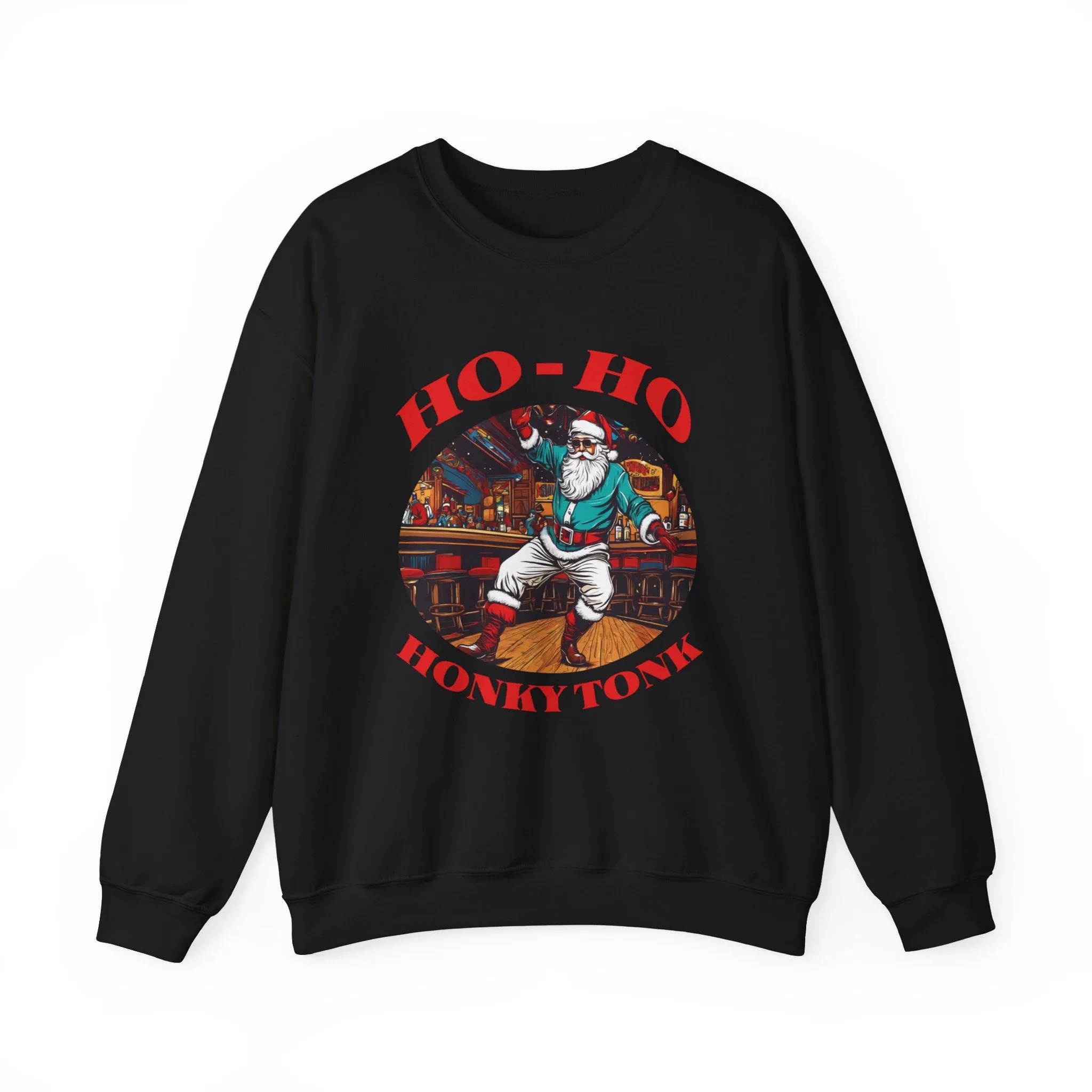 Ho-Ho Honky Tonk Sweatshirt, Country Sweater, Christmas Sweater, Country Music Sweater