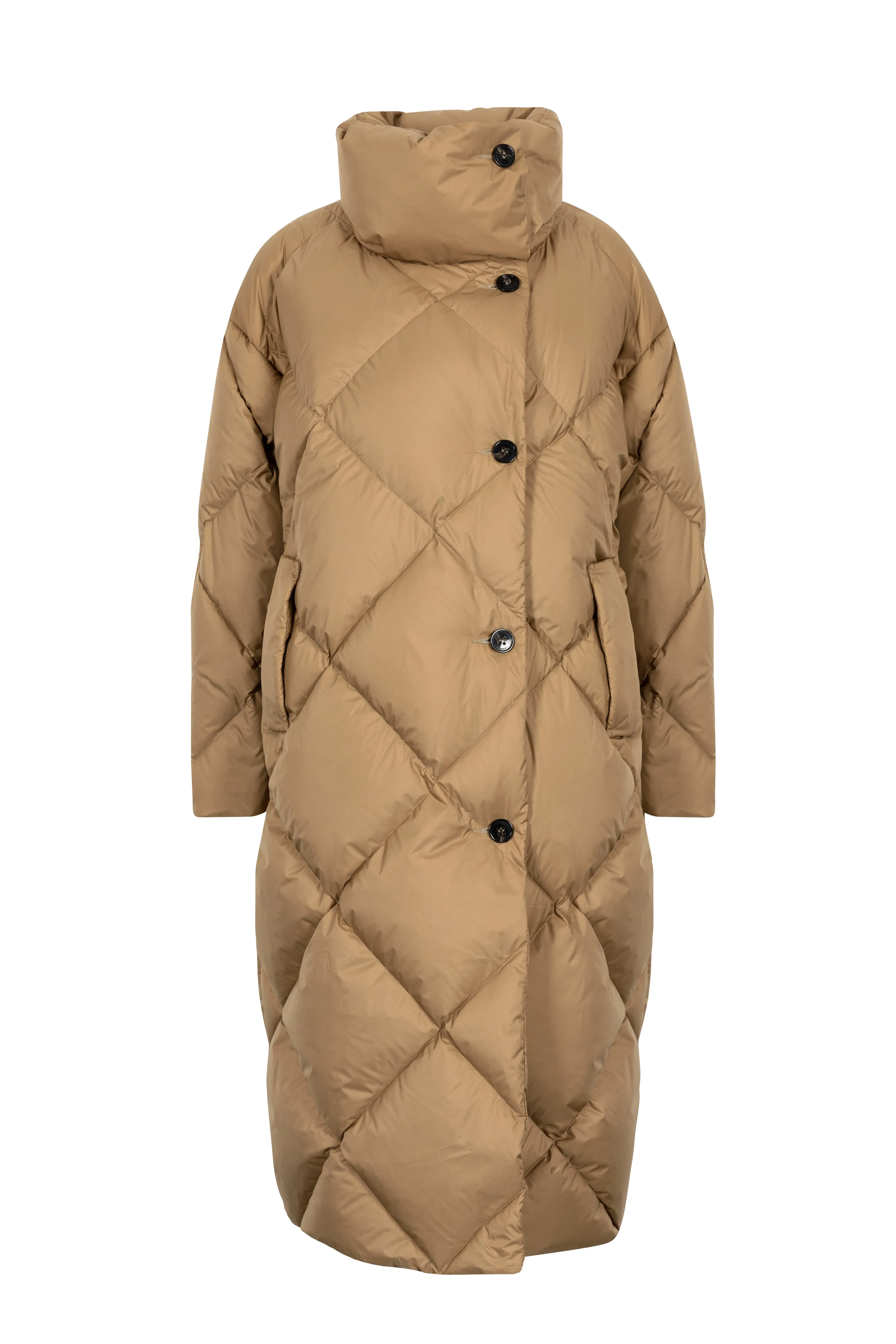 ICONIC DIAMOND QUILT DOWN COAT DEA