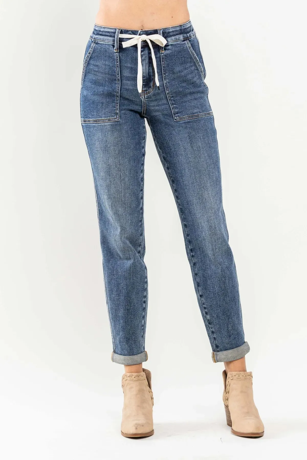 Judy Blue Pull on Denim Joggers