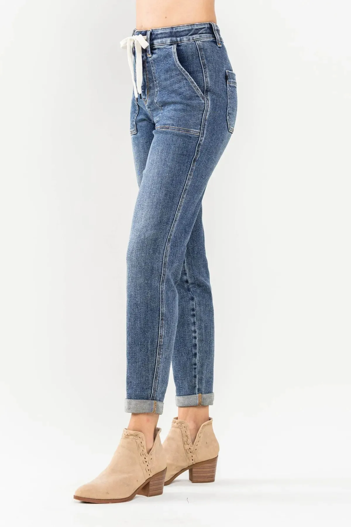 Judy Blue Pull on Denim Joggers