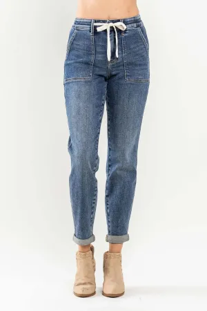 Judy Blue Pull on Denim Joggers