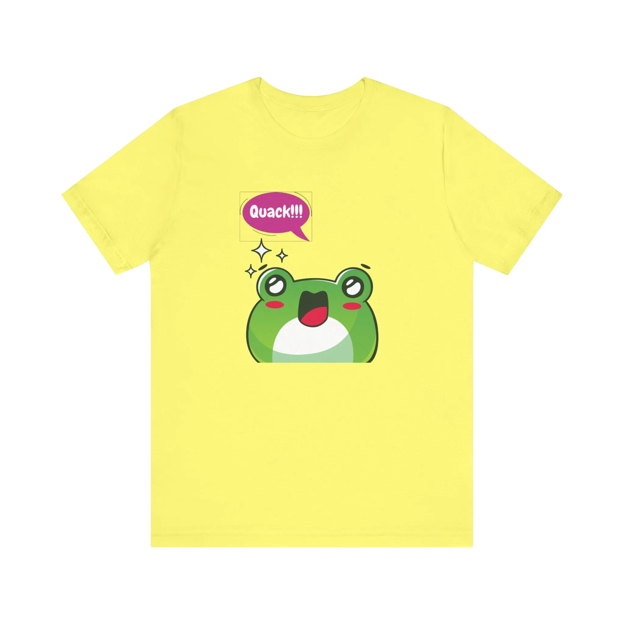 Kawaii Frog Quack Unisex Jersey Short Sleeve Tee