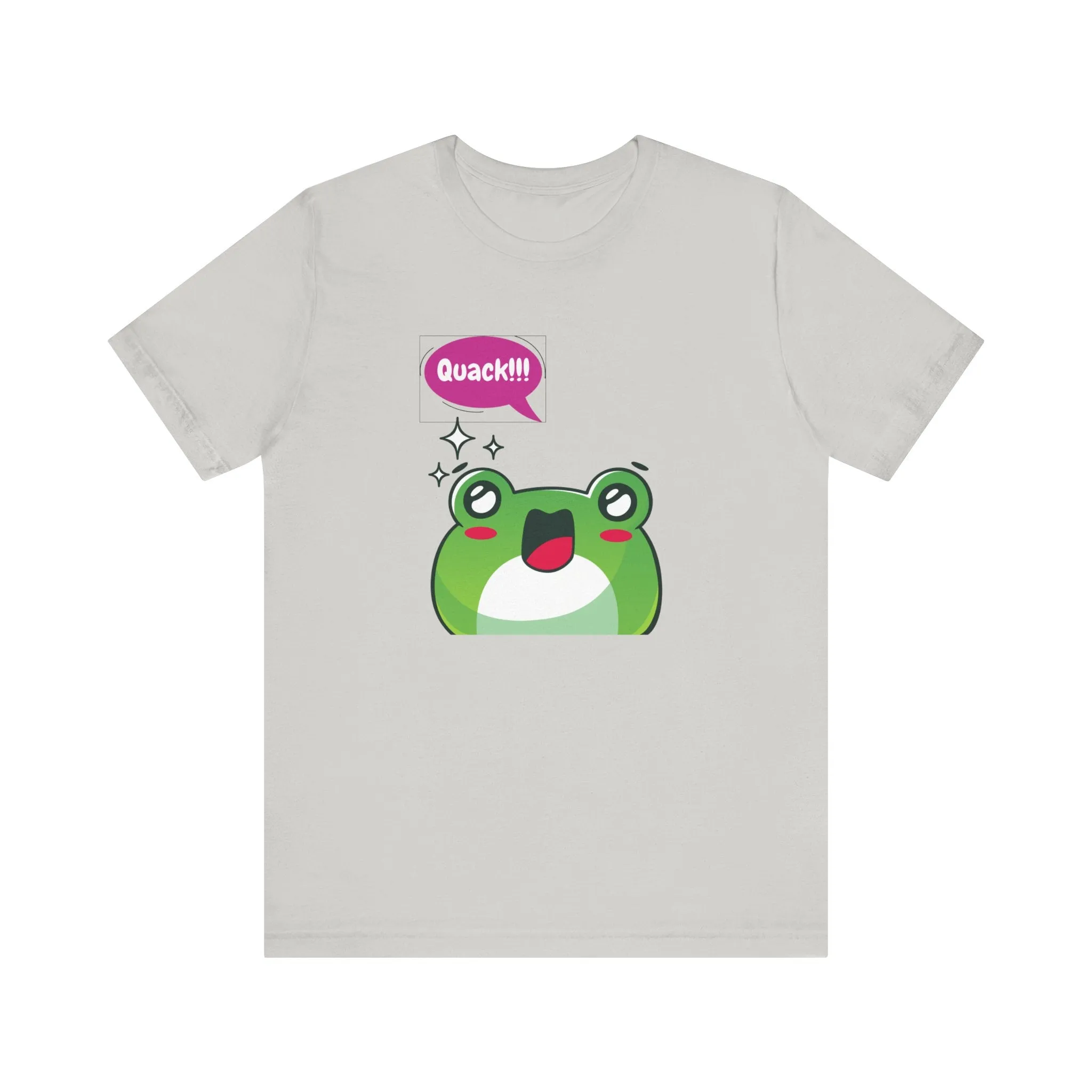 Kawaii Frog Quack Unisex Jersey Short Sleeve Tee