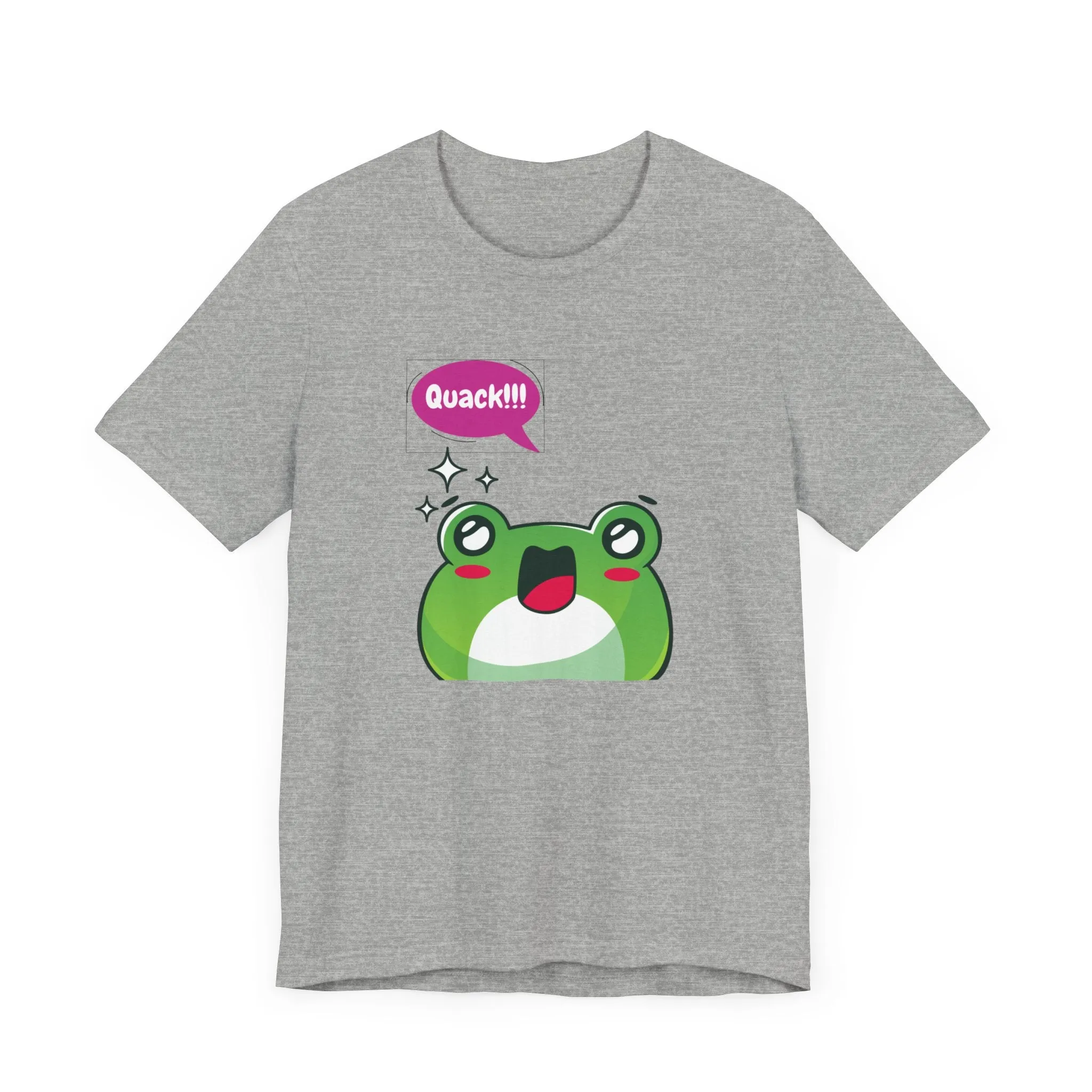 Kawaii Frog Quack Unisex Jersey Short Sleeve Tee