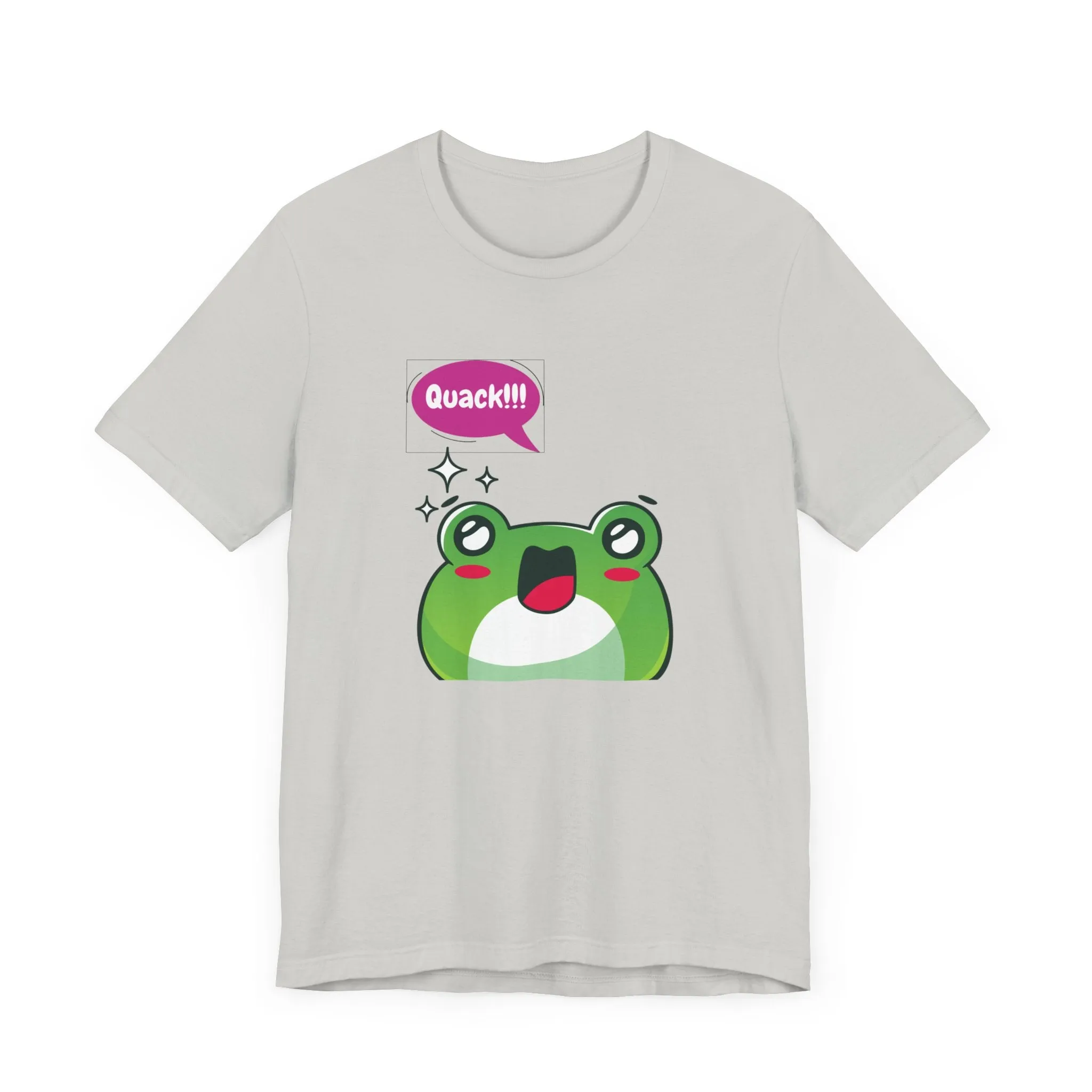 Kawaii Frog Quack Unisex Jersey Short Sleeve Tee